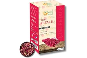 Herbs Botanica Dried Rose Petals Organic Edible Perfect for Tea, Potpourri, Bath Bombs, Beauty Products, Resealable Bag for Freshness and Longevity Non-Toxic, Chemical-Free, 100% Non GMO 3.6 oz