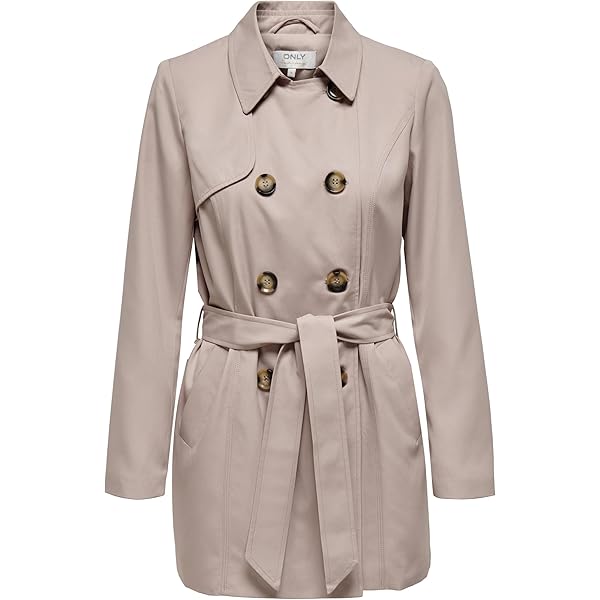 Cappotto Donna CURLBIUTY Doppiopetto - Colletto A Rever, Cintura Rimovibile, Tessuto Morbido - Foto 2