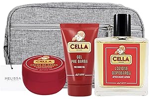 YESHI SET BARBA: GEL PRE BARBA 75ML+ LOZIONE DOPOBARBA 100ML+ CREMA ALL'OLIO DI MANDORLE 150ML+ POCHETTE MELISSA