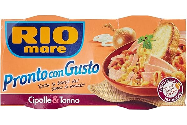 12x Rio Mare Tonno e Cipolle färdiga rätter tonfisk och lök 2x160g instant food