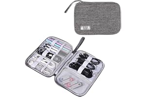 WUDQIJI Kabeltasche Kabelorganizer Reise Kabel Etui Elektronische Tasche Universaltasche Kabel Organizer Tasche Elektronik Tasche Organizer für USB Sticks Powerbank SD-Karte Ladekabel
