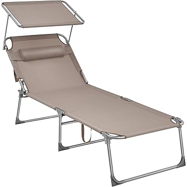 YITAHOME Ligstoel met kussen, 5-standen verstelbare opvouwbare ligstoel draagbaar 200 kg maximale belasting ligstoelen met riem 200 x 65 x 32 cm zonnebed voor tuinzwembaden camping binnen, zwart YITAHOME Ligstoel met kussen, 5-standen verstelbare opvouwbare ligstoel draagbaar 200 kg maximale belasting ligstoelen met riem 200 x 65 x 32 cm zonnebed voor tuinzwembaden camping binnen, zwart