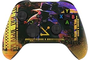 eXtremeRate Front Gehäuse Case für Xbox Series X/S Controller Model 1914, Vorderseite Hülle faceplate Cover Skin Shell Zubehör für Xbox Core Controller(Rabe)-Kein Gamepad
