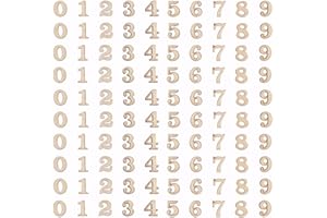 ZIYONIX 100Pcs di Numeri in Legno per Decorazioni Artistiche e Artigianali Fai da te, da 15 mm, 10 per ogni 0-9, Piccoli Blocchi di Numeri in Legno Misti per Decorazioni, Giocattoli Educativi Precoci e Giochi