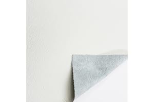 JPstraps - Pelle naturale 100% autentica produzione regolare per pelletteria e sartoria, ideale per artigiani, designer, artigianato, fai da te o progetti in pelle (bianco, 25 cm x 20 cm)