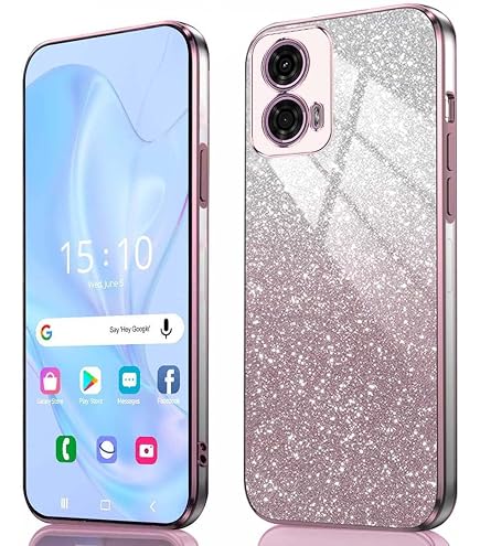 Hülle Für Moto E14/G04/G04S/G24 – Transparente Acrylhülle Mit TPU-Rahmen, Blau, Ultradünn & Kratzfest