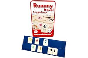 Aquamarine Games – Rummy travel 6 spelare, flerfärgad (DO004)