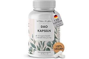 ‎XTRA FUEL DAO Kapseln 120 Stück (hochdosiert) - 300,000 HDU pro Tagesdosis - DAO Enzym aus Erbsenprotein - vegan & laborgeprüft