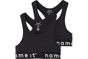 NAME IT flickor Nkfshort Top 2p Heather Rose Lurex Noos Bysthållare
