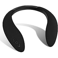 HPYLIF·H Hals-Lautsprecher, Nacken Lautsprecher, tragbar, kabellos, Bluetooth-Lautsprecher mit eingebautem Mikrofon, 3D-Surro