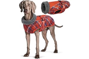 Wasserdichter Hundemantel Winter Warme Hundejacke, Hundebekleidung Outfit für kleine mittel große Hunde, Hundepullover mit Sicheren Reflexstreifen für Labrador Chihuahua Französische Bulldogge