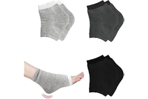 BLMHTWO 3 paia di calzini idratanti ventilano i piedi idratanti calzini morbidi con tacco screpolato aperto dita della pelle screpolata per alleviare la crepa, alleviare la pressione del tallone