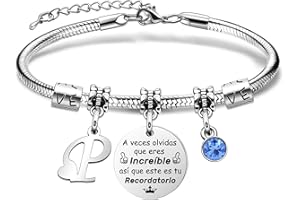 Yumioxa Recuerda a Las Mujeres El Nombre Inicial Del Brazalete Pulsera Inspiración Pulsera A Veces Te Olvidas De Que Eres Increíble,Así Que Este Es Tu Recordatorio Cumpleaños Brazalete Regalos