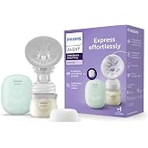 Philips Avent Essential Electric Breast Pump, Quiet and Compact Design, 4 Massages and 4 Milking Modes, SCF323/11