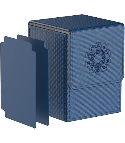 Boîte De Rangement Bheddi Pour YGO TCG – 180+ Cartes – Cuir PU, Doublure Microfibre – 2 Séparateurs – Noir