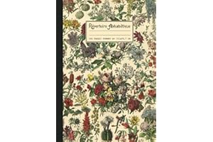 Répertoire Alphabétique: Grand format A4: 21x29,7 cm avec repères pour chaque lettre | 160 pages lignées | Jolie couverture Botanique Rétro & Vintage, illustration de Plantes et de Fleurs sauvages.