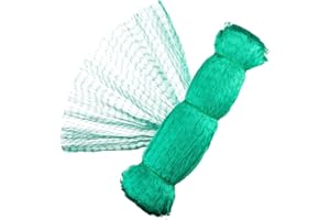 KINGLAKE 4 x 15m Rete Anti Uccelli Rete Antiuccelli Verde per Uccelli Rete per Protezione di Piante, Foro di Maglia 1,5 x 1,5 cm