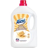 Asevi Liquid Laundry Detergent Marseille Natural Soap 44 Washes | With natural Marseille soap for daily fabric care and a ple