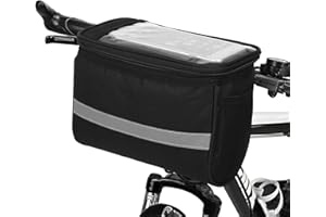 Lixada Bicicletta Anteriore Borsa, MTB Bicicletta Manubrio Borsa Cestino Borsa Riflet