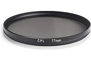 Ares Foto® CPL Circular Polarizing Filter, Polfilter, optical glass & aluminum. For Canon Sony Nikon Fujifilm Pentax Tamron Sigma Leica Olympus Panasonic (77mm)