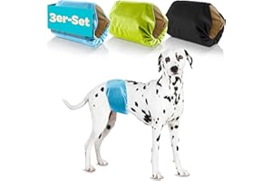 HUND IST KÖNIG Hundewindeln für Rüden [3 STK] Saugstarke Hundewindeln Rüde | Bequeme Hunde Windeln bei Inkontinenz Hund - Umweltfreundliche Rüdenwindel waschbar | Hundewindel leicht zu reinigen