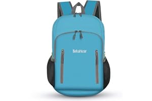 Bekahizar 20L Zaino pieghevole, ultra leggero impermeabile piccolo zaino da viaggio per donna uomin bambini campeggio trekking viaggi sport