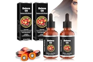 CRZYPLEA 2 Stück Bio Batana Öl für Haarwachstum,100% Natürliches Haarwachstumsöl,Haaröl,Batanaöl für Gesundes Haar,Verbessert die Ausstrahlung von Haar und Haut,für Männer und Frauen