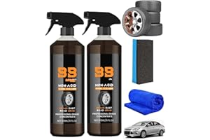 NIBLIDO BronzeBomber Brake Wheel Cleaner, 120ML BB BreakBomber Non-Acid Wheel Cleaner, Perfect for Cleaning Wheels and Tires, Rim Cleaner & Brake Dust Remover (2PC)