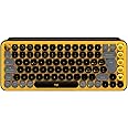 Logitech POP Keys Tastiera Meccanica Wireless con Tasti Emoji Personalizzabili, Design Compatto Durevole, Connettività Blueto