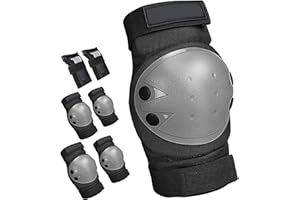 SAMIT Knieschoner Kinder, Protektoren 6 in 1 Set (3-8 Jahre) Kinder Schützer Verstellbare Kinder Schutzausrüstung/Ellenbogen- und Handgelenkschoner Set Ideal für Roller Skateboard Radfahren Inliner…