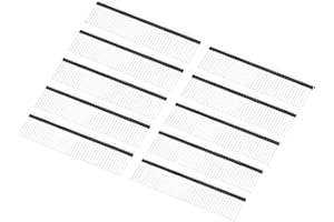 PATIKIL 10 Stück Stiftsenleiste, 40Pin Buchsenleiste Einreihig Gerade Nadel 2.54mm Stichabstand 28mm Nadellänge