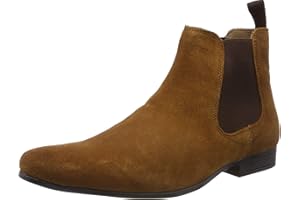 Thomas Crick Men's 'Stanway' Formal Suede Boots, Classic, Comfortable and Stylish Boots for Any Occasion, Made with Suede Leather, Effortless and Fashionable (Black Suede)