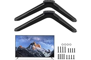 YOZEXIN TV Pedestal Feet, Universal TV Stand Legs, Universal TV Base Pedestal Feet with Screws, TV Table Stand Legs for Most TV Stand 32-55'' LCD, Robust ABS Construction, Non-Slip Design, Quick Assembly