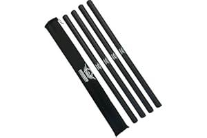Martial Arts Armory Foam Padded Escrima Sticks for Safe Practice Training with Carry Bag Case - 4 Pack