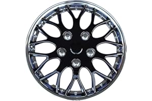 AUTO-STYLE Jeu d'enjoliveurs Missouri 14-inch chromé/noir