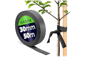 KADAX Trädbindningsband 30 mm x 50 m, bindband för säker fastsättning av träd och buskar, trädbindare av polypropen, trädfäst