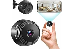 KQLHLHDYZ Mini Spy Camera, Wireless Camera 1080P Full HD with Audio and Video, Hidden Secret Baby Monitor Home Security Surveillance Cam with Night Vision Motion Detection - Black