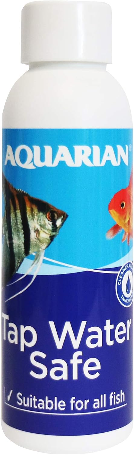 AQUARIAN TAP WATER SAFE, Aquarium Water Conditioner, 118 ml Bottle,White