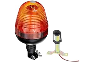 Hooma 60 LEDs Rundumleuchte Led 12V 24V Traktor mit Halterung 3 Modi Kompatibel mit John Deere Traktor, LKW, SUV und Boot (Montagehalterung mit Y-Form)