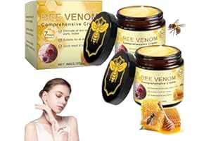 EONFAVE Bienengift Komplettcreme, 2 Stück Bienengiftsalbe, Bee Venom Skin Care Gel, Bee Venom Creme für Entlastet Trockene Haut, Hydratation, Sanfte Pflege, Bienengift Reparaturcreme für Alle Hauttypen
