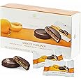 Liqueur Chocolates Gift Box for Womens Gifts - Apricot in Brandy Dark Chocolate Covered Marzipan 220g Chocolate Gift with Topline Card for Christmas Stocking Fillers, Secret Santa Gifts for Women