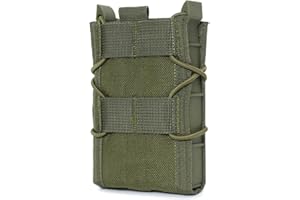 Gunyoo Astuccio per caricatore 5.56mm Porta caricatore universale tattico Softshell regolabile con clip Molle per un facile posizionamento e rimozione