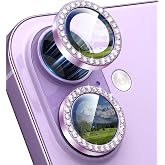 [KAMERA KORUYUCU] For iPhone 17 ile uyumlu Taşlı Kamera Lens Koruyucu Metal Temperli HD Cam &Ccedil;izilmeye Dayanıklı Kamera Koruyu