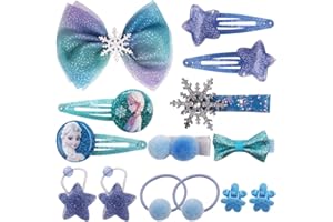 Hair Accessories-Miotlsy 13PCS Children Hairpin Dress Up Accessories Kids Priss Bow Hair Clips Children Glitter for Wedding Party Pageant Bridesmaid Princess Kids