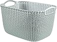 Curver Cesta de ordenación rectangular con asas color gris oscuro, 5