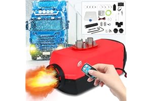 Sonnewelt 12V Diesel Calentador de Espacio, 8KW Calentador de Aire Diesel de una Sola Pieza, Calentador de Aire Diesel con silenciador, Calentador de Aire Diesel, LCD Calentador