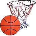 Toyshine Professional Heavy Duty Polyester Basketball Stand with Net and 7 no Basketball (SSTP, Multicolour)