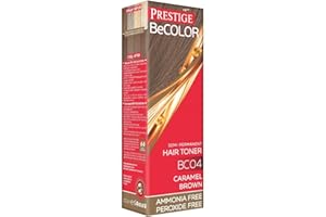 VIP'S PRESTIGE Vips Prestige - Teinture Semi Permanente BeColor Brun Caramélisé BC04, Sans Ammoniaque Sans Peroxyde