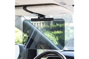 MIGIFTDY Przedłużenie osłony przeciwsłonecznej samochodu, regulowany daszek na przednią szybę Uchwyt na okulary przeciwsłoneczne Ochrona przed promieniowaniem UV Antyoślepiające Wnętrze samochodu Kierowca lub