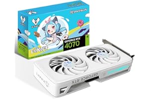 maxsun GeForce RTX 4070 iCraft OC ACGN Limited Edition 12GB GDDR6X (PCIe 4.0, DLSS 3, HDMI 2.1, DisplayPort 1.4a, RGB, Anime White GPU)